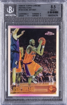 1996/97 Topps Chrome Refractor #138 Kobe Bryant Rookie Card – BGS NM-MT+ 8.5